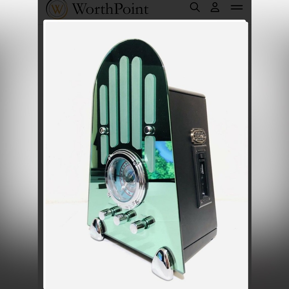 Thomas Collector edition Radio Mirrored Glass Deco Vintage Museum tpc708 Jukebox